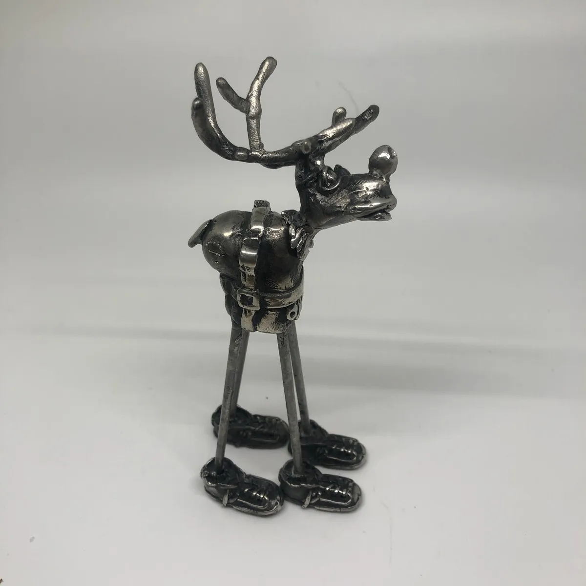 Vintage olive the other reindeer keith shannon sculpture tall wide