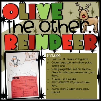 Olive the other reindeer by rachael burnett tpt