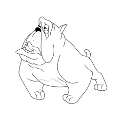 Big dog coloring page for kids