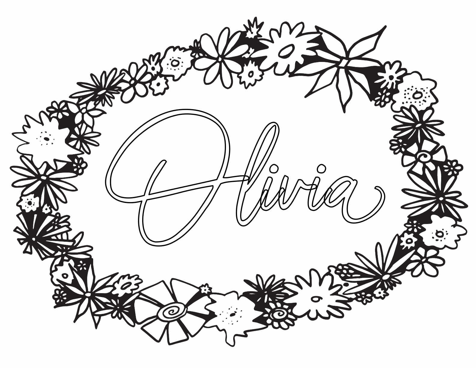 Olivia coloring pages â stevie doodles