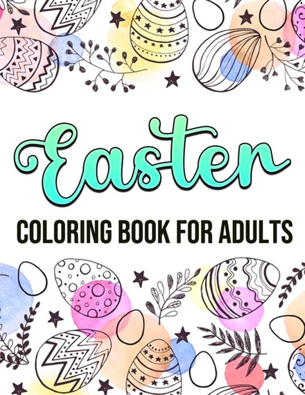 Easter coloring book for adults by olivia christine