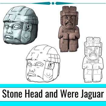 Mini olmec clip art pack for mercial and personal use by miss chris makes