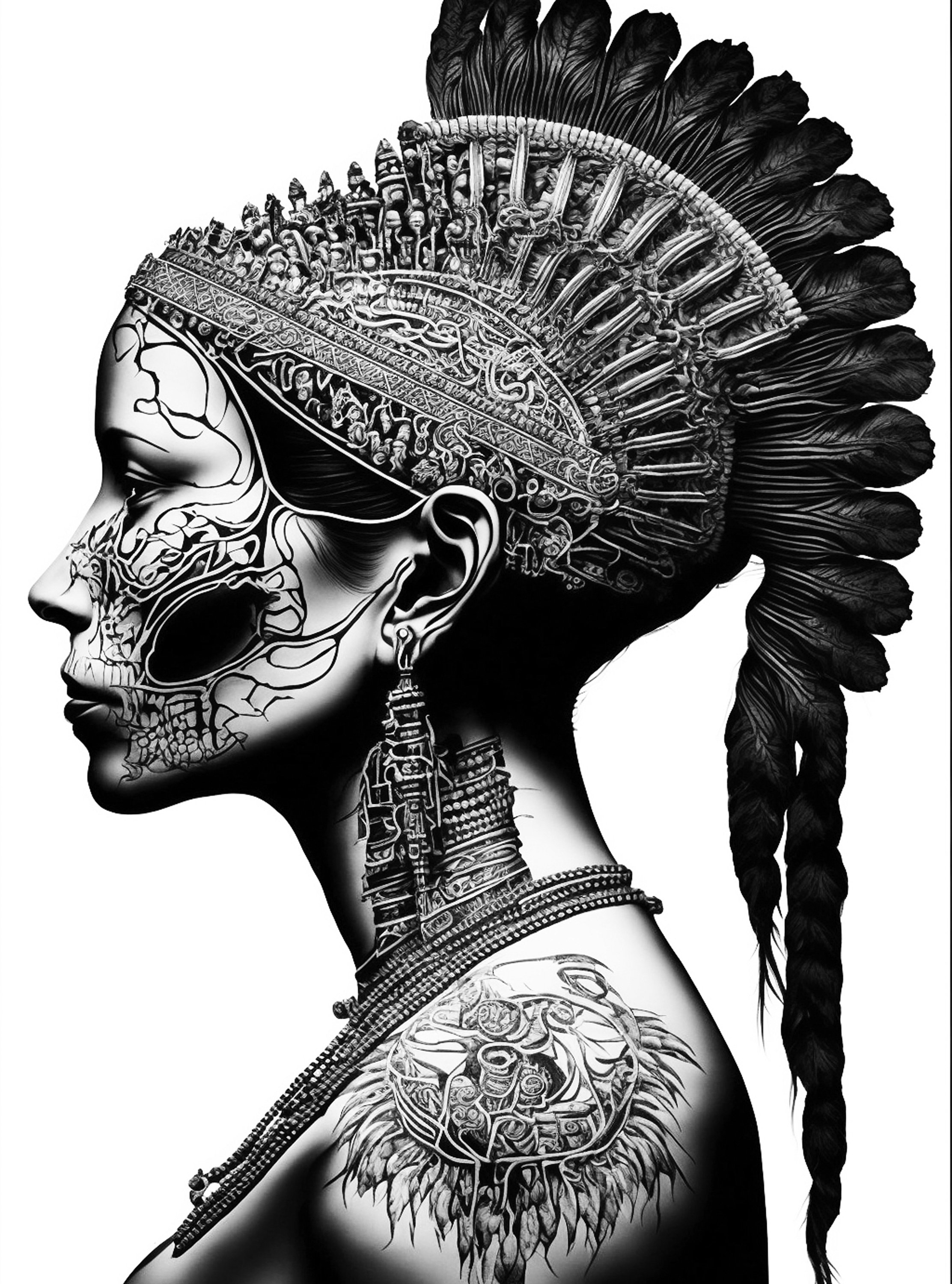 Aztec mayan and olmec warrior queens coloring pages ai generated adult coloring sheets and cover w mexican goddesses instant download