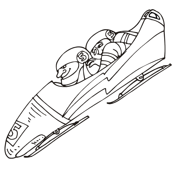 Winter olympic coloring page