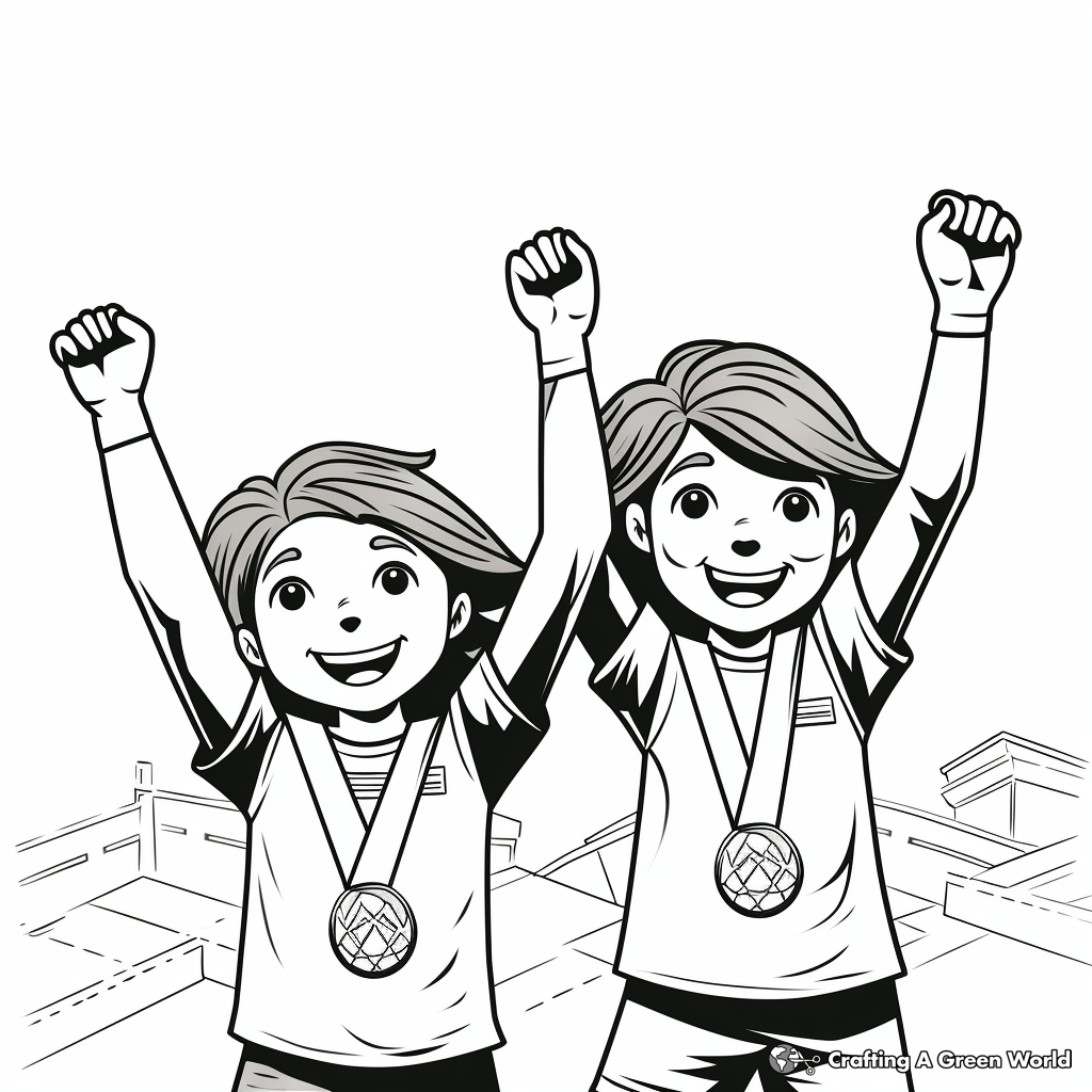 Olympic coloring pages