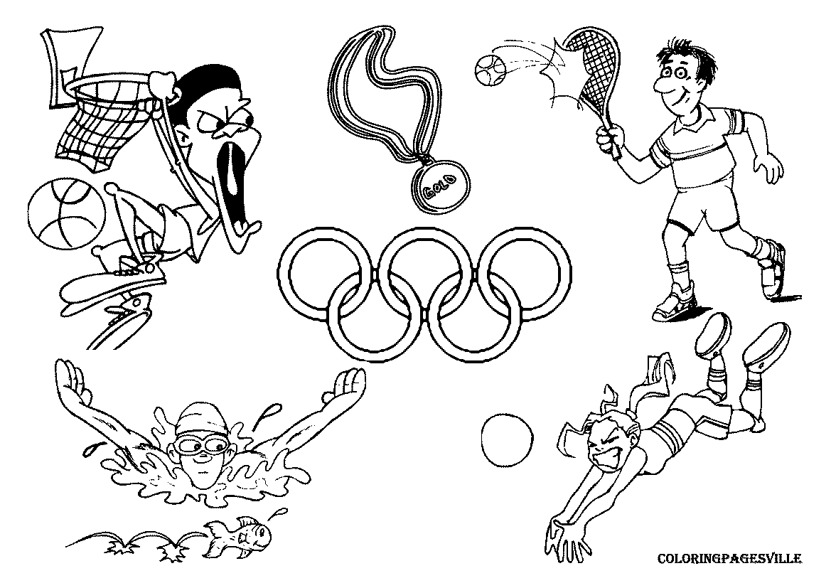 Olympic coloring pages