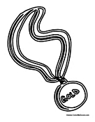 Olympic medal coloring pages