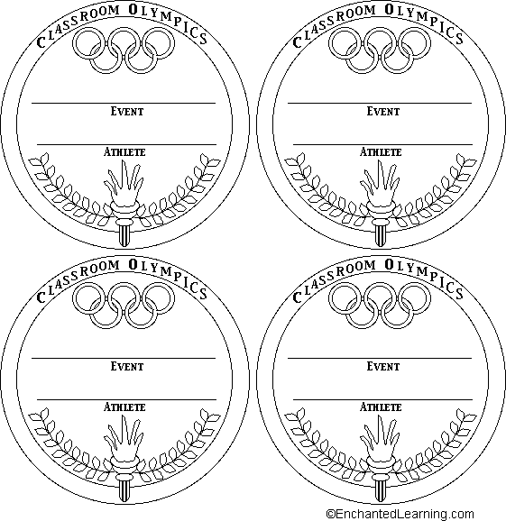 Medal templates