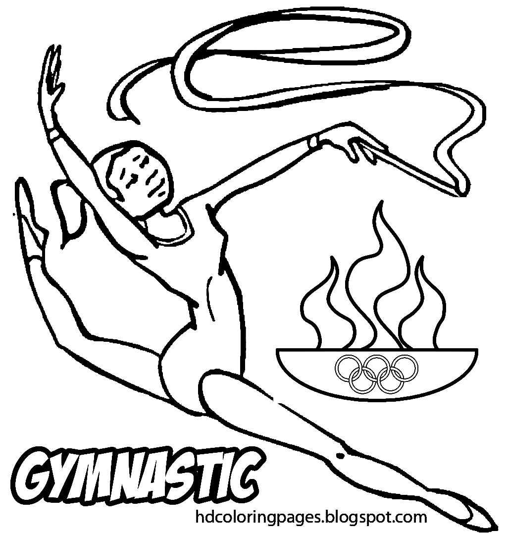 Olympic coloring pages