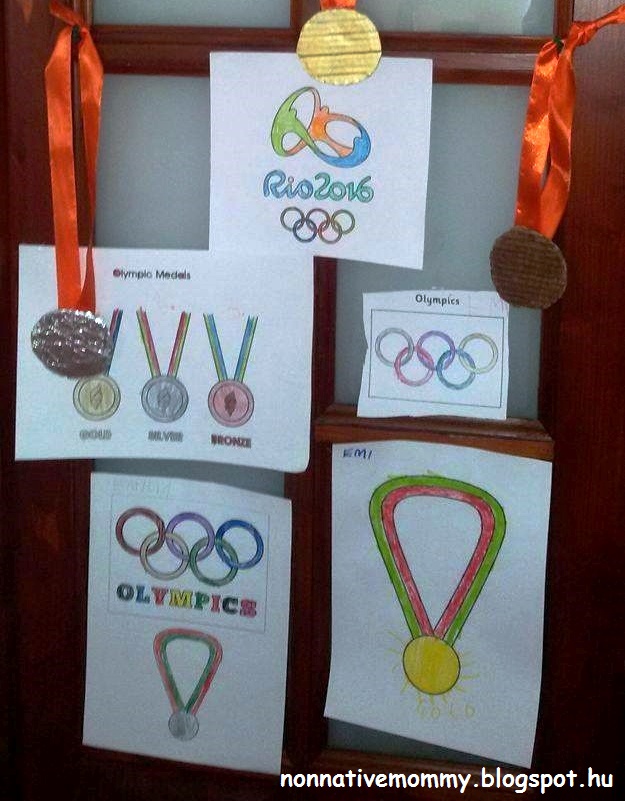 Olympic rings medals and colouring pages â non