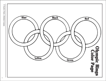 Olympic rings coloring page printable coloring pages