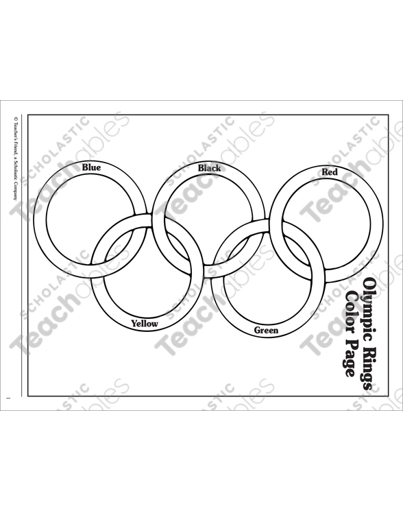 Olympic rings coloring page printable coloring pages