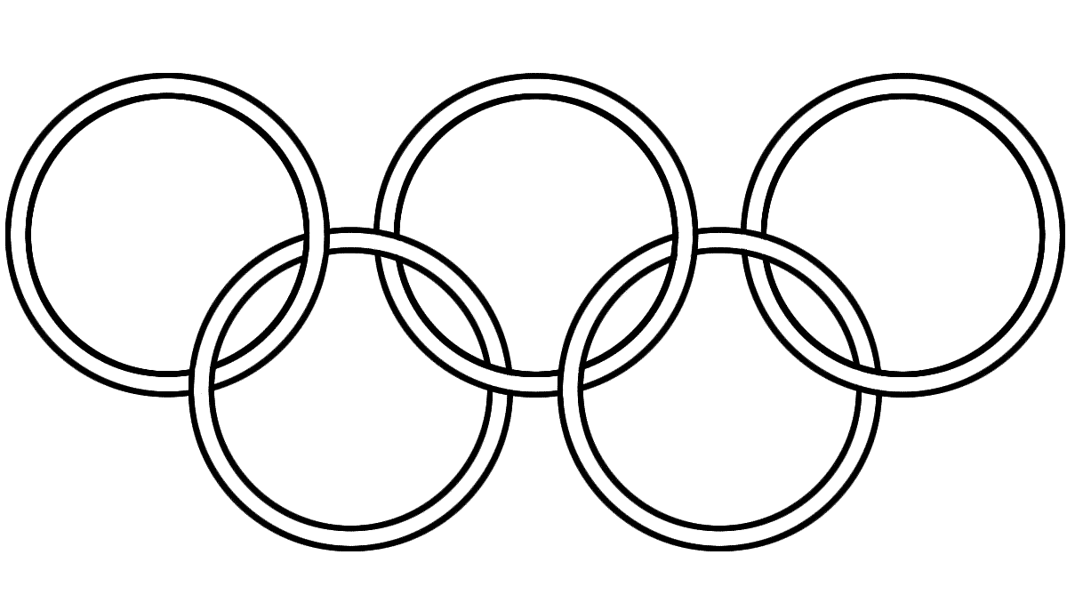 Coloring pages coloring page olympic circles rings pages