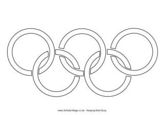 Olympic louring pages for kids