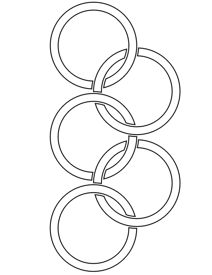 Winter olympics coloring page olympic rings