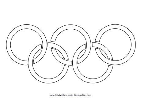 Olympic rings colouring page olympic rings olympics olympics activities