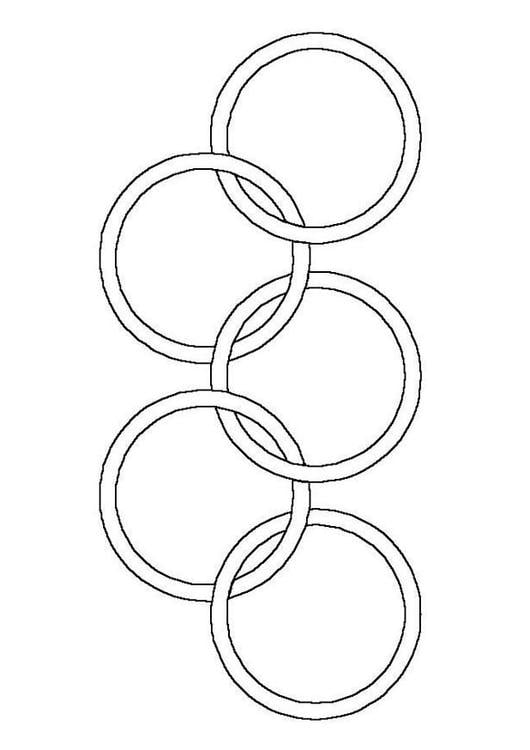 Coloring page olympic rings