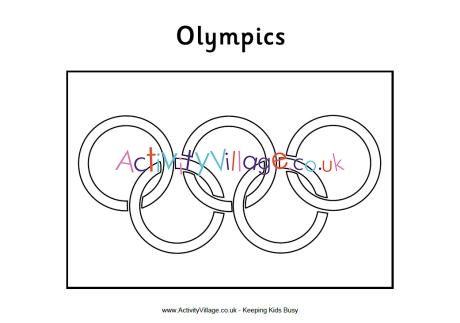 Olympic flag louring page