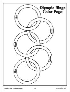 Olympic rings coloring page olympic rings olympic crafts preschool olympics