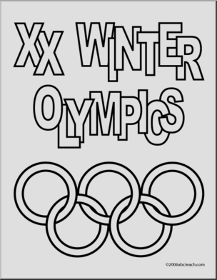 Coloring page winter olympic coloring page for xx games