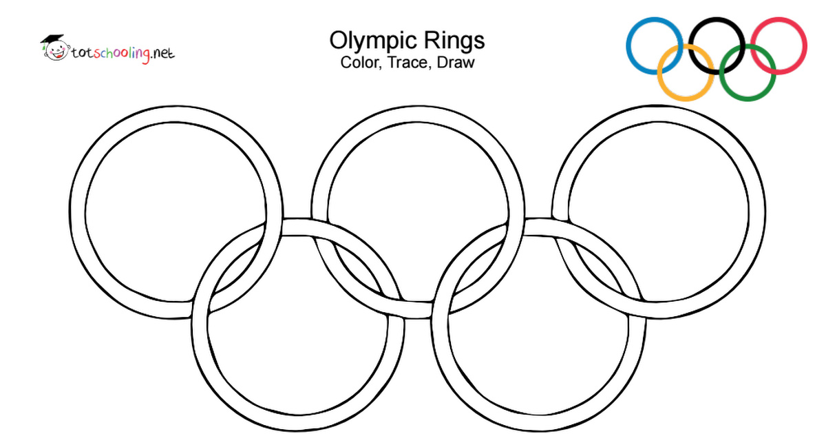 Freeolympic rings coloring tracingpdf olympic ring colors olympic rings coloring pages