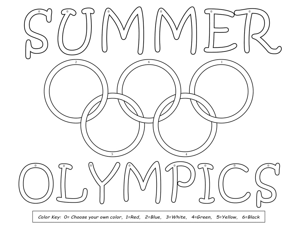 Printable olympic coloring pages â