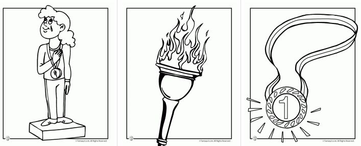 Free olympics coloring pages