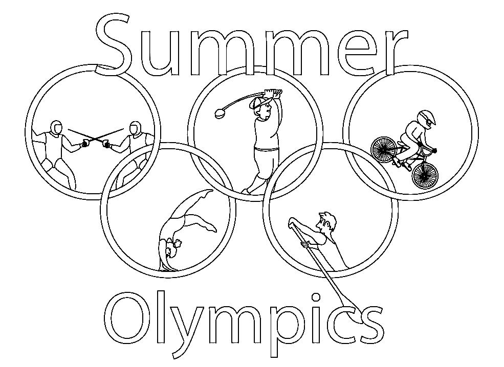 Olympic coloring pages