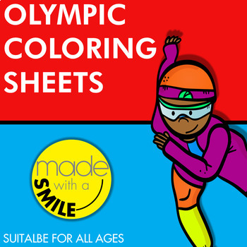 Olympic coloring pages by made with a smile tpt