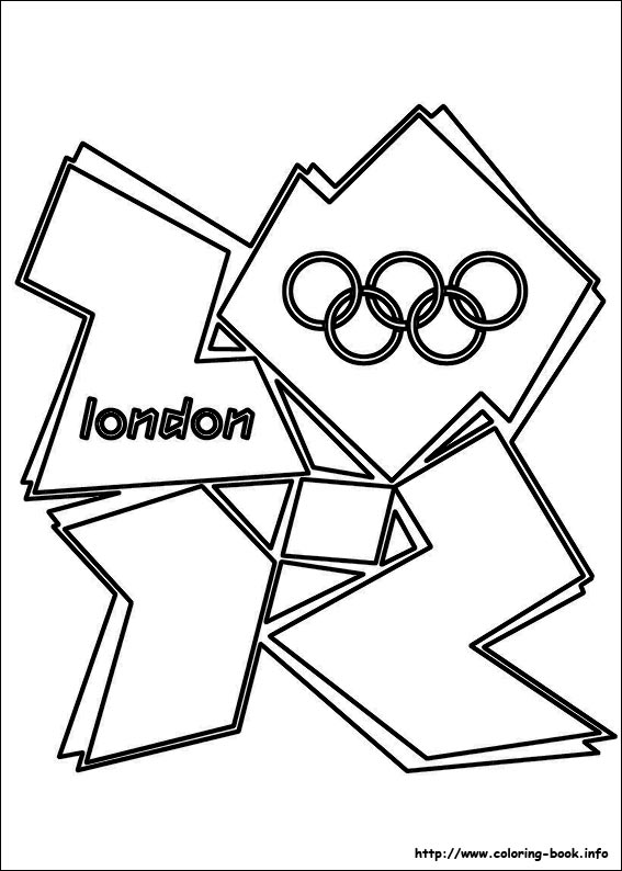 Olympic games coloring picture