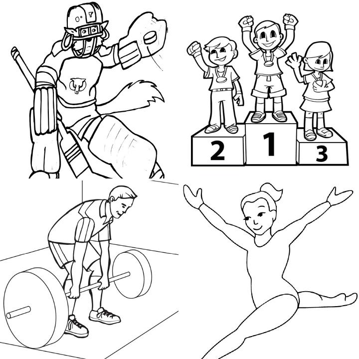 Free olympic coloring pages for kids and adults