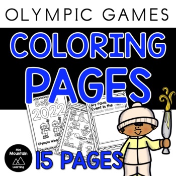 Winter olympics coloring pages by mini mountain learning tpt