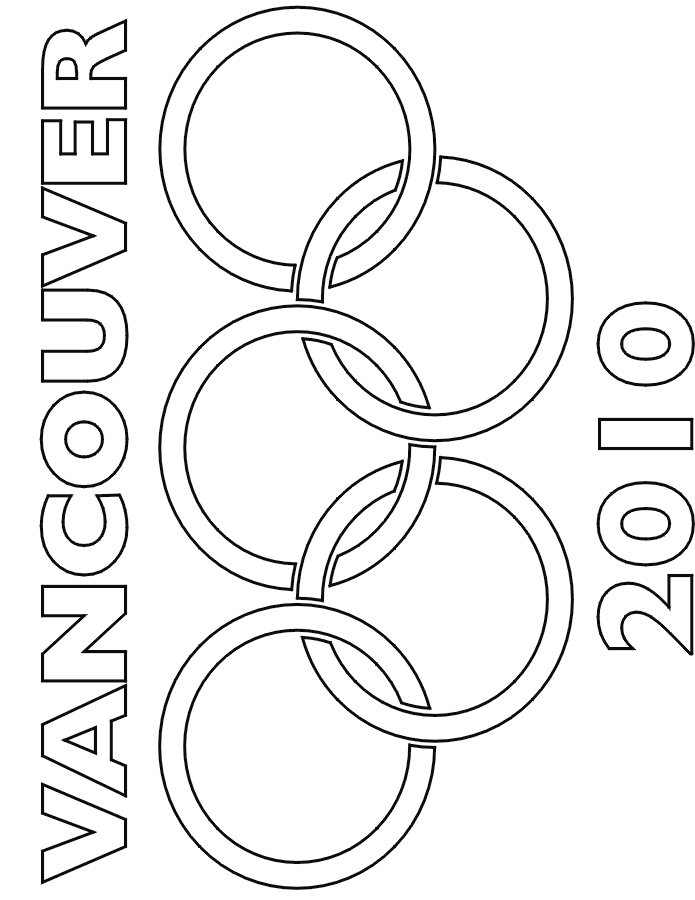 Winter olympics coloring page vancouver