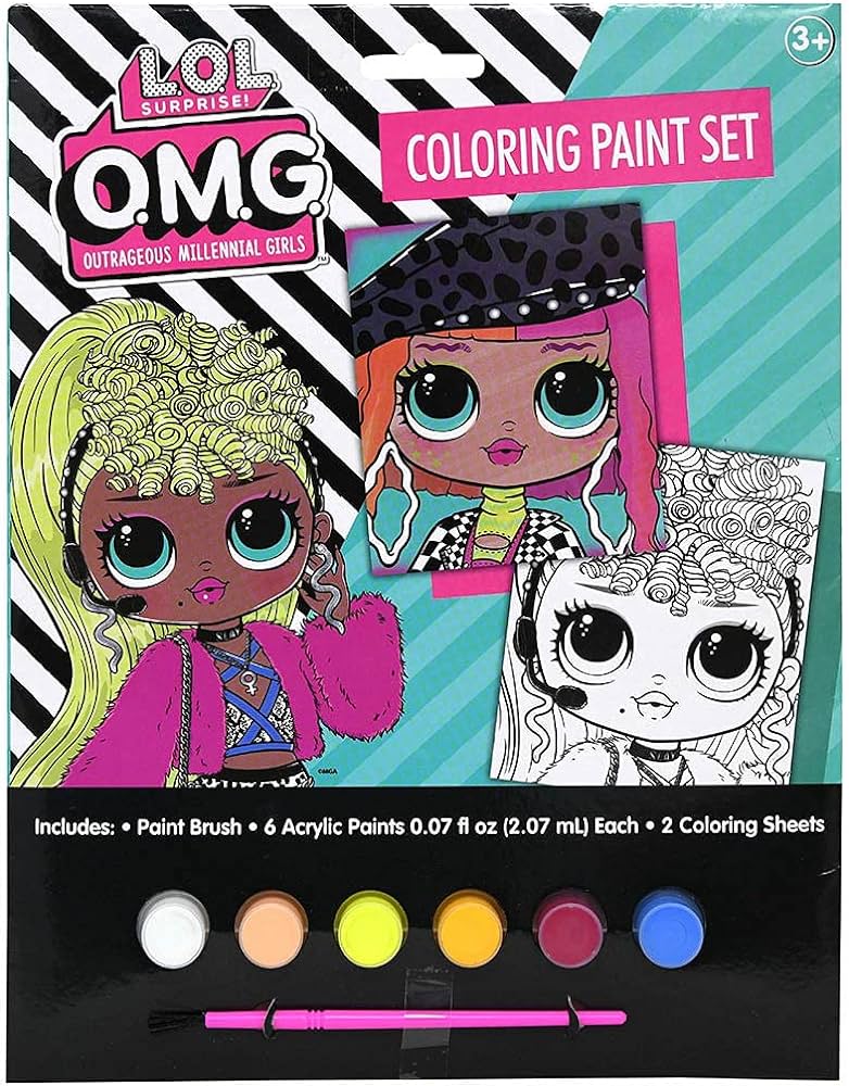 Lol surprise omg coloring paint set