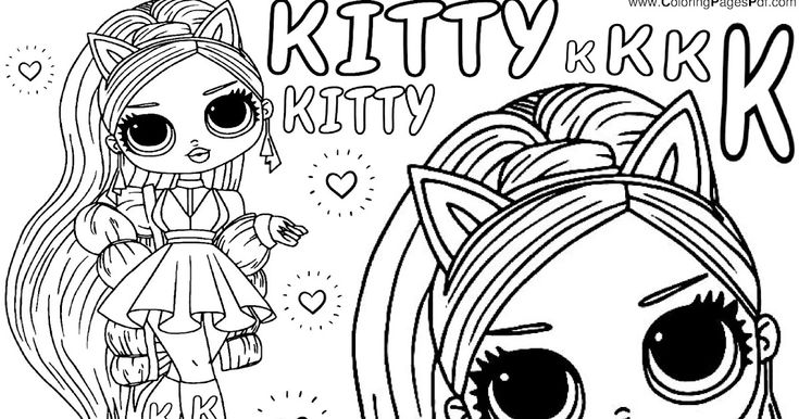 Adorable lol omg coloring pages for kids