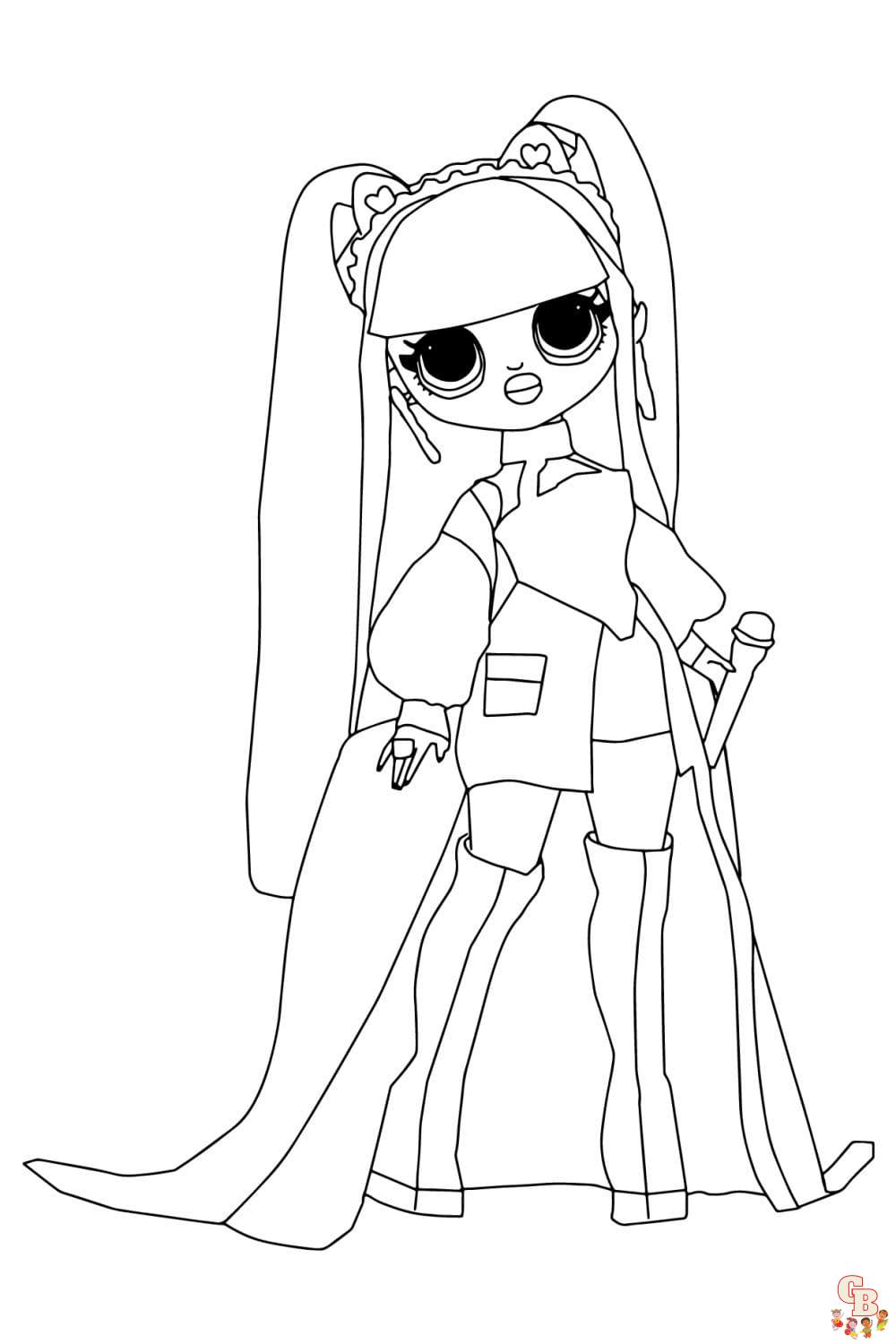 Omg fashion lol omg doll coloring pages