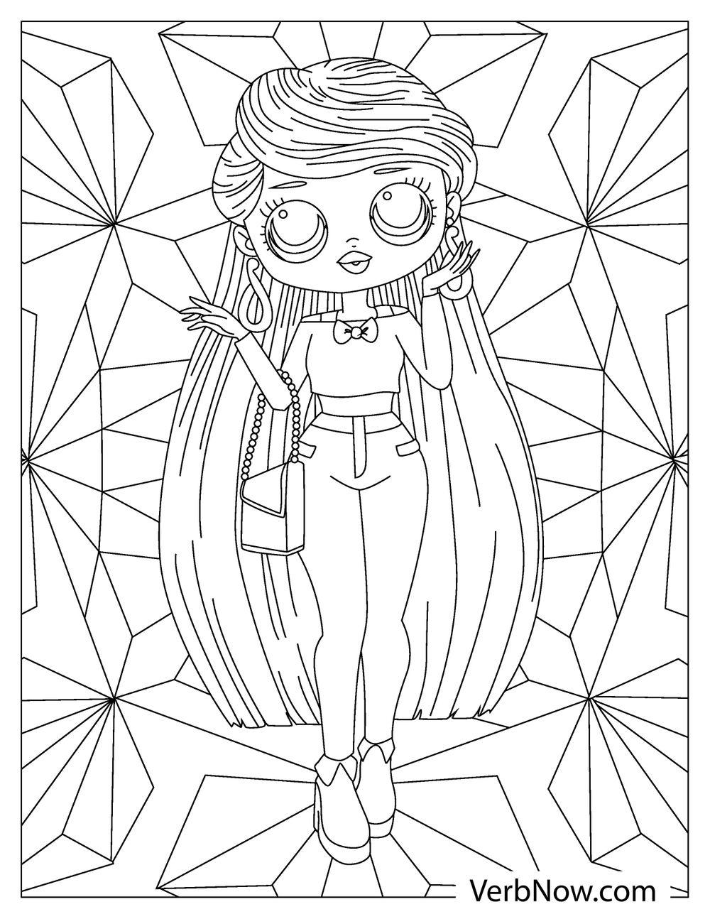 Free omg doll coloring pages for download printable pdf