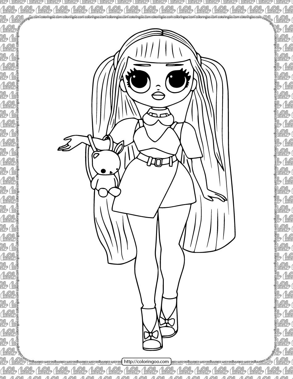 Printable candylicious lol omg coloring page detailed coloring pages coloring books unicorn coloring pages