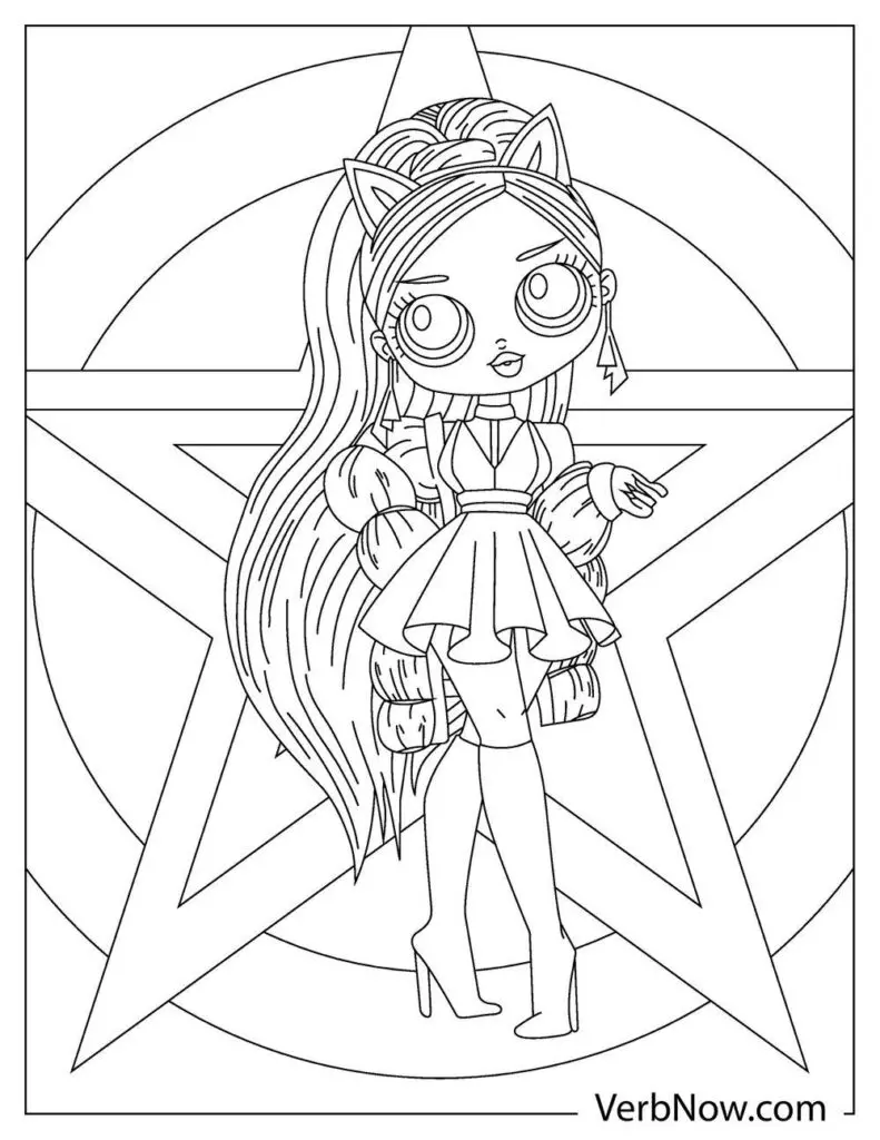 Free omg doll coloring pages for download printable pdf