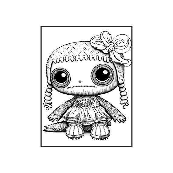 Cute creepy printable coloring pages by