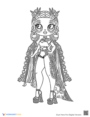 Free printable lol omg dolls coloring pages for kids