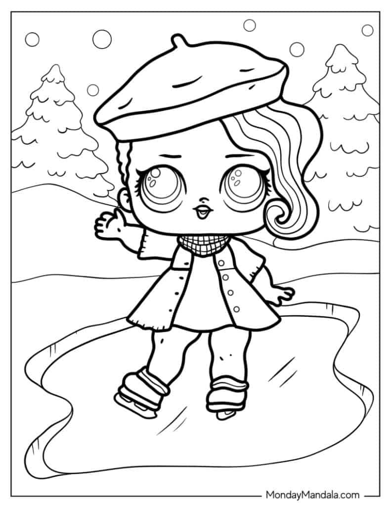 Lol surprise coloring pages free pdf printables