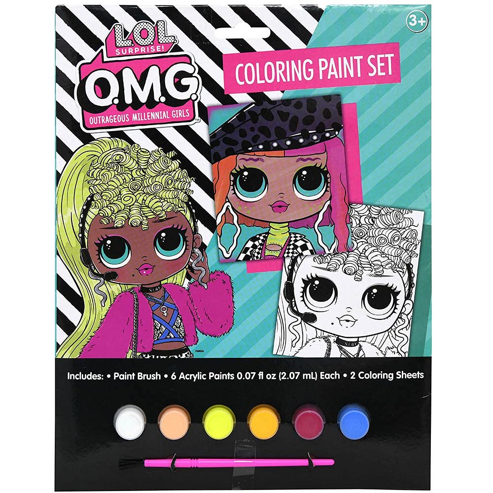 Lol surprise omg coloring paint set