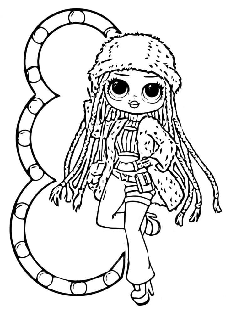 Lol omg snowlicious coloring page