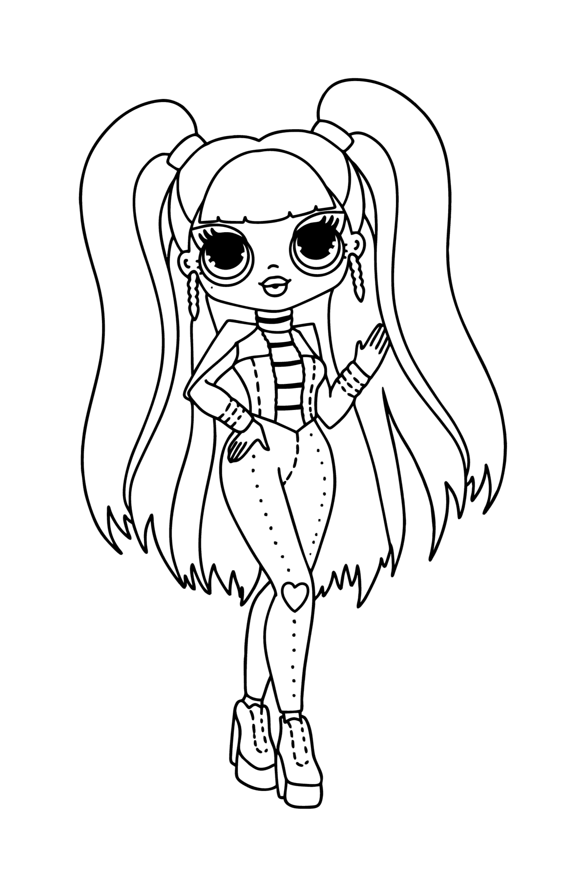 Colouring page lol omg spicy babe â online and print for free