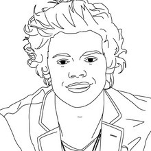 Harry styles coloring pages