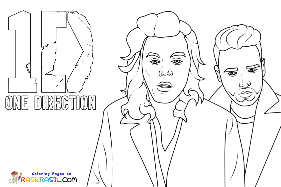 One direction coloring pages