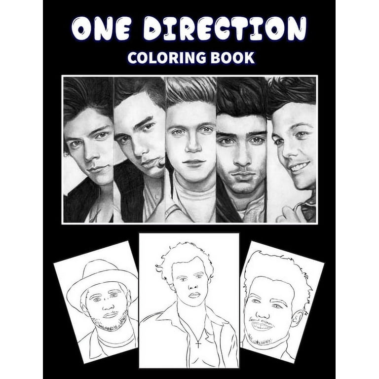 One direction coloring book great gift for girls boys and teens who love one direction with spiroglyphics coloring books