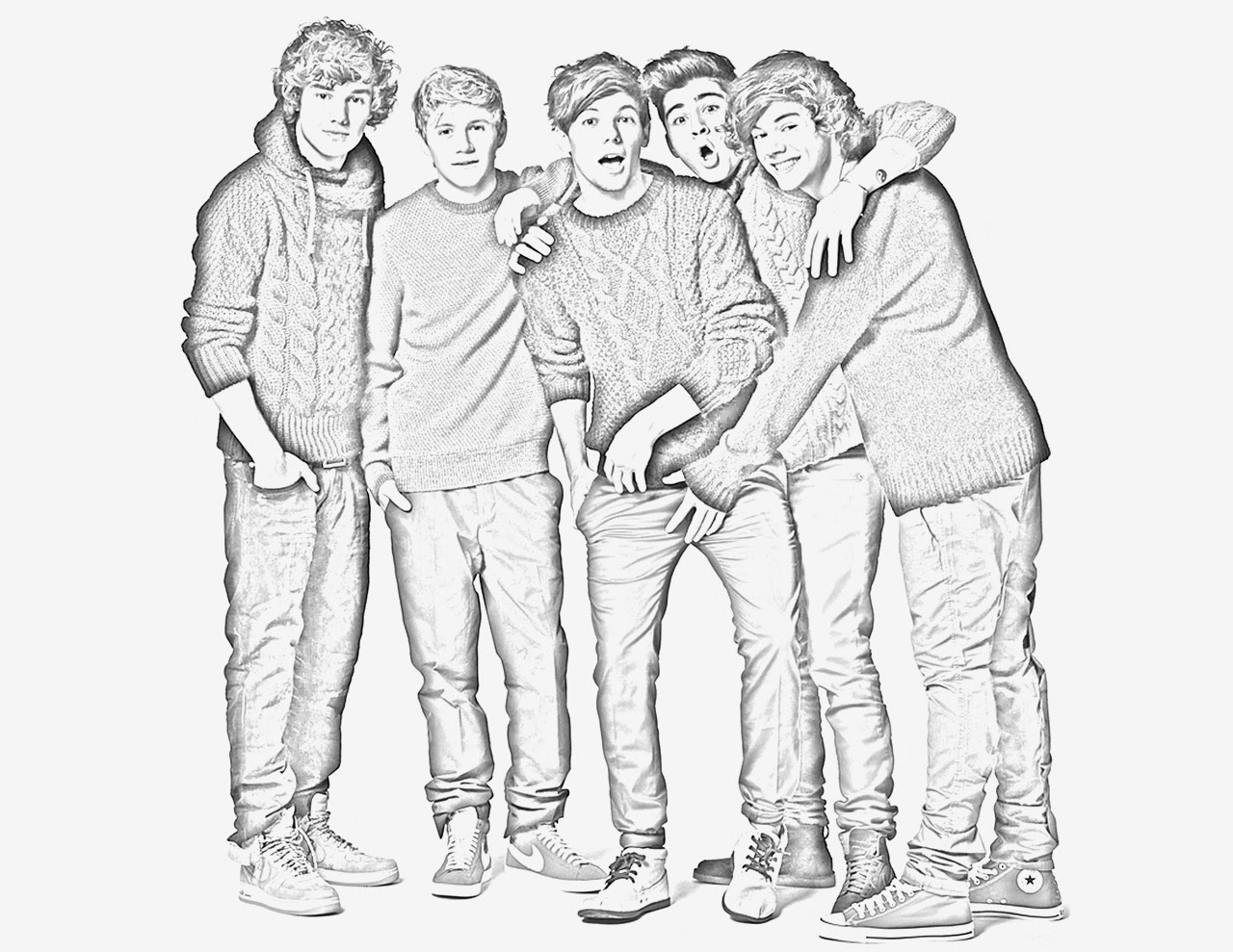 The site coloring pages of one direction free and downloadable
