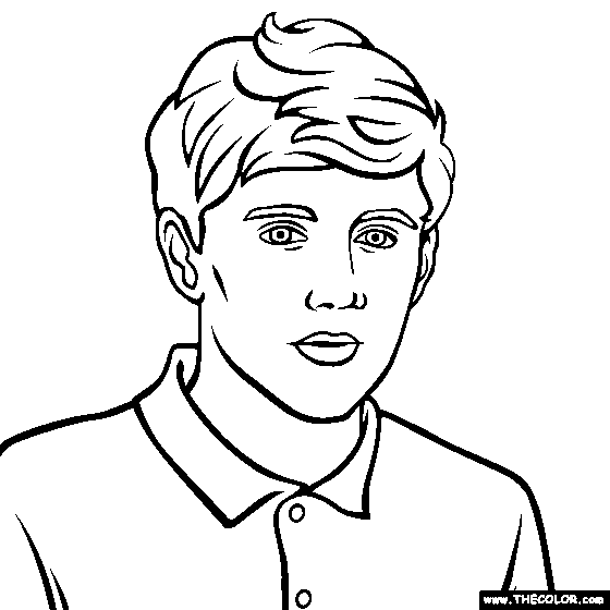 Faous people online coloring pages